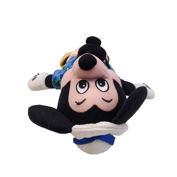 Disney Store Mickey Mouse Tourist Mouse Bean Bag Plush 8" Rare Retired - Picture 4 of 11